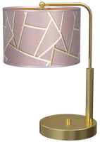 Milagro - Lampka nocna ZIGGY PINK Gold/Pink 1xE27