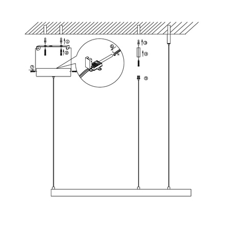 Midway lampa wisząca duża złota LP-033/1P L GD