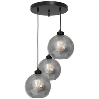 Milagro - Lampa wisząca SOFIA SMOKED 3xE27