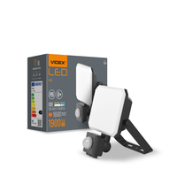 Naświetlacz z czujnikiem ruchu LED VIDEX czarny 5000K 1900lm 20W IP65 IK07 VLE-F3-0205B-S