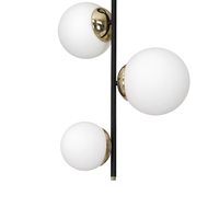 Milagro - Lampa sufitowa SPARTA BLACK / GOLD 3xE14