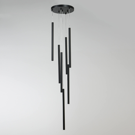 Lampa wisząca Lungo 7 czarna 7xG9