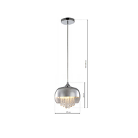 Milagro - Lampa Wisząca LUNA 1xE14 LED
