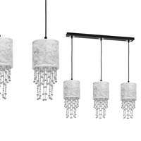 Milagro - Lampa wisząca ALMERIA SILVER/BLACK 3xE27