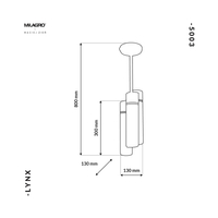 Milagro - Lampa Wisząca LYNX 6xE14