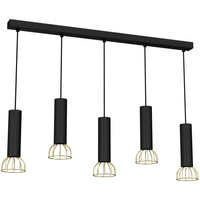 Milagro - Lampa wisząca DANTE Black/Gold 5x mini GU10
