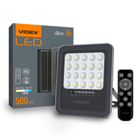 Naświetlacz LED z panelem solarnym 500lm 12h IP65 pilot VLE-FSO3-205