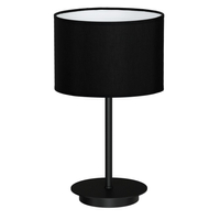 Milagro - Lampka stołowa BARI BLACK 1xE27