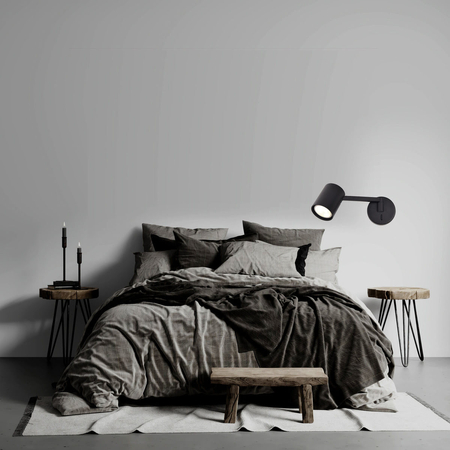 Kinkiet z wysięgnikiem Snow NEW czarny 1xGU10