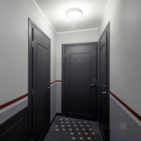 Plafon z czujnikiem ruchu LED NAIROS G2 18W 3CCT LX IP65 biały Kobi Premium