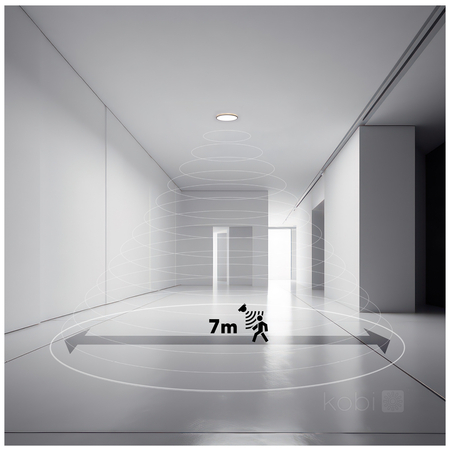 Plafon LED NIVERA CIRCLE 24W 3CCT LX IP54 czarny Kobi Premium