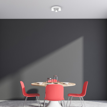 Milagro - Lampa sufitowa DIXIE White  3xGX53