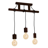 Milagro - Lampa Wisząca JACK 3xE27 Orzech