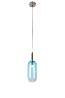 LAMPA WISZĄCA FIUGGI 1 NIEBIESKI