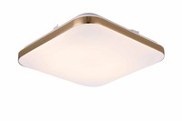 Plafon kwadratowy Babilon 33 cm złoty LED 4000K