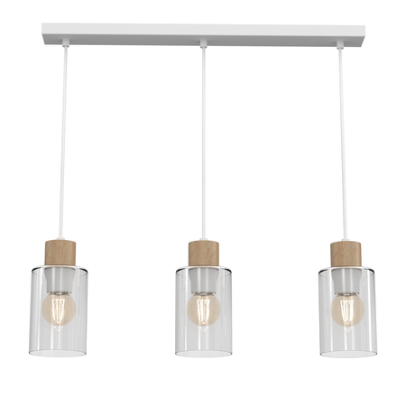 Milagro - Lampa wisząca MADERA 3xE27