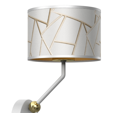 Milagro - Kinkiet ZIGGY WHITE White/Gold 1xE27 + 1x mini GU10