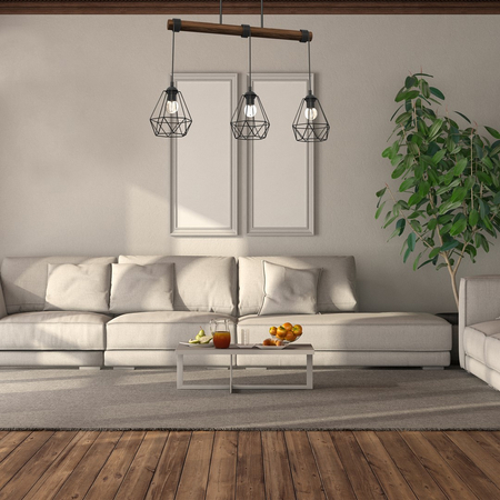 Milagro - Lampa wisząca ACERO 3xE27