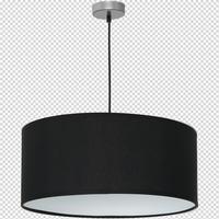 Milagro - Lampa wisząca CASINO BLACK/CHROME 1xE27