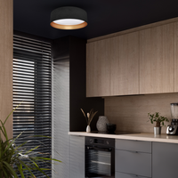 Milagro - Plafoniera RONDO BLACK 18W LED
