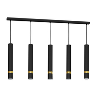 Milagro - Lampa wisząca JOKER BLACK/GOLD 5xGU10