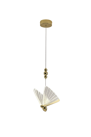 Lampa wisząca Mariposa 1 złota LED CCT