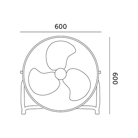 Wentylator podłogowy VIENTO 100W  Kobi Windstar