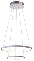 Candellux - Lune Lampa Wisząca 50 Okrągły Podwójny 40W Led 4000K Biały