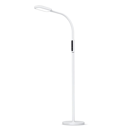 Lampa LED 2w1 podłogowa biurkowa biała 12W 3 barwy VLE-TF07W