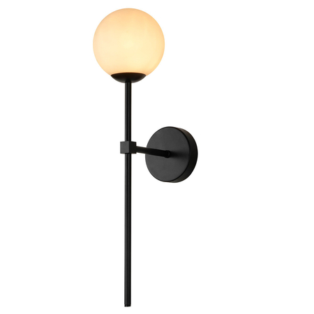 Kinkiet Piruleta czarny IP44 1xG9