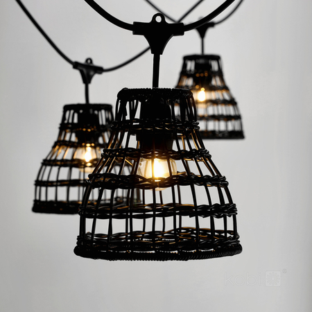 Klosz do zestawu CRETE LS R2 czarny 5 sztuk Kobi Design