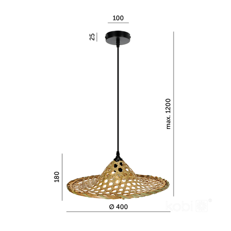Lampa wisząca BOHO BRAGA 1xE27 Kobi Design