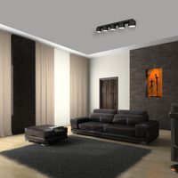 Milagro - Lampa sufitowa DIXIE Black  5xGX53
