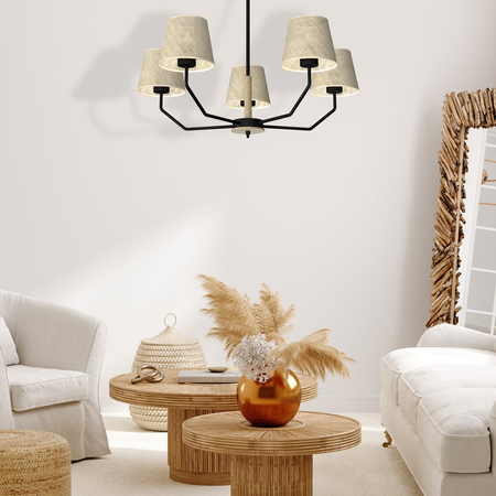 Milagro - Lampa wisząca ETNA Black 5xE27