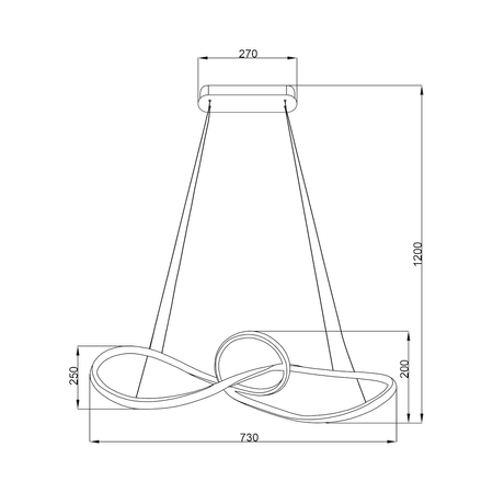Lampa wisząca Marco Chrome 42W LED