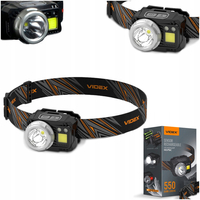 Latarka czołowa LED czujnik ruchu 5W + COB IP65