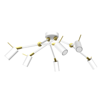 Milagro - Lampa sufitowa IRIS White/Gold 6x mini GU10