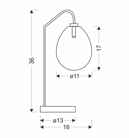 LAMPA STOŁOWA LUKKA 1 CHABROWY