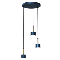 Milagro - Lampa wisząca ARENA BLUE/GOLD 3xGX53