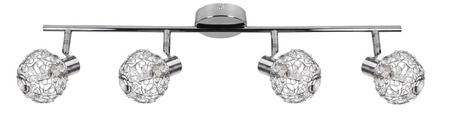 COLLAR LAMPA SUFITOWA LISTWA 4X40W G9 CHROM