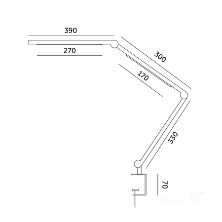 Lampka biurkowa LED TENUIX FOLD 20W 3CCT LED2B