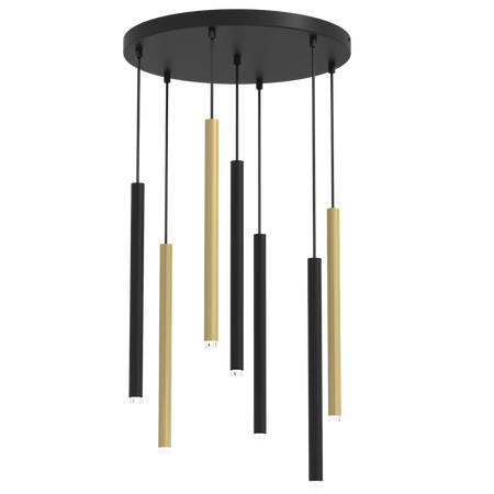 Milagro - Lampa wisząca MONZA BRASS 7xG9 max 8W LED