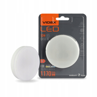 ŻARÓWKA LED VIDEX GX53 12W BARWA 4000K NEUTRALNE ŚWIATŁO 1170 LUMENÓW IP20