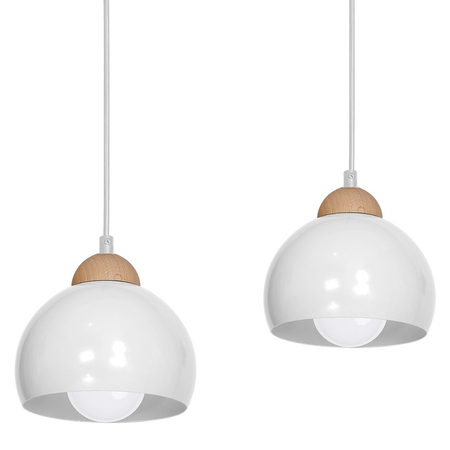 Milagro - Lampa wisząca DAMA WHITE 3xE27