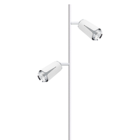 Milagro - FLOWER WHITE CHROME LAMPA PODŁOGOWA 2xGU10
