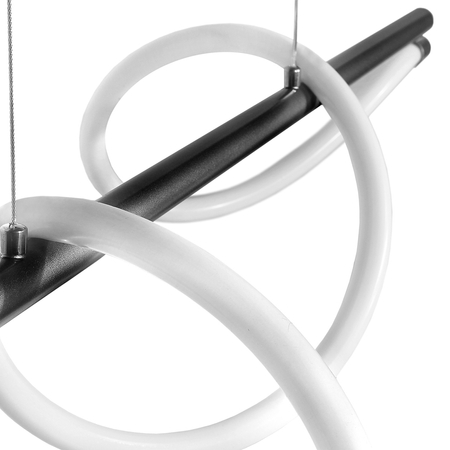 Lampa wisząca Serpente DDXZ004 55W czarna  - wężyk gładki