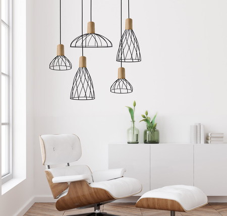 Lampa wisząca Moderno czarna 1xGU10