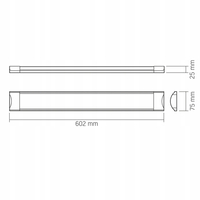 Oprawa liniowa LED Videx 18W 4000K lampa listwa