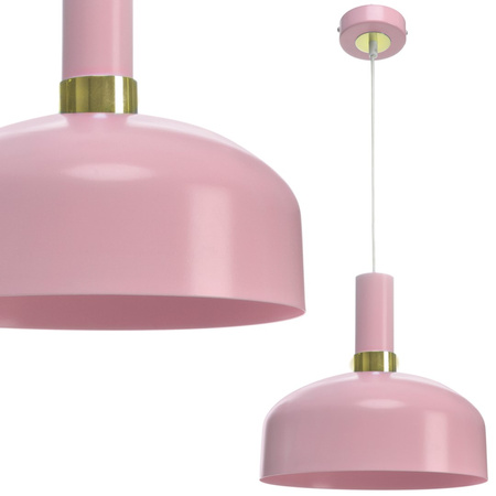 Milagro - Lampa wisząca MALMO PINK 1xE27