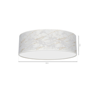 Milagro - Lampa sufitowa SENSO White/Gold 3xE27 Ø60cm